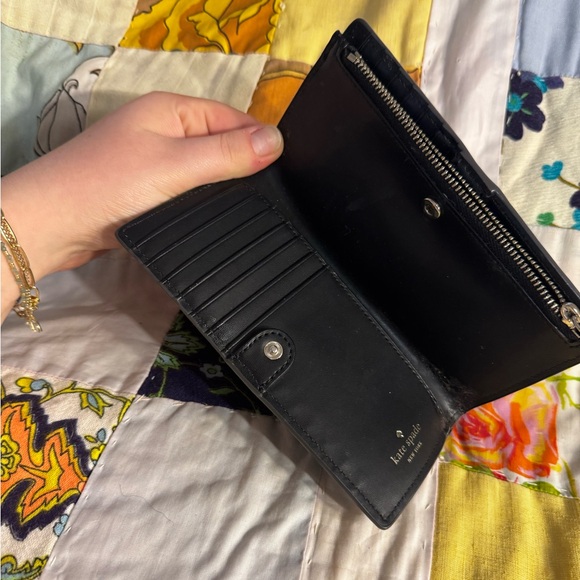 Kate Spade Patterson Drive Black Pebbled Leather Continental Wallet - Picture 5 of 9